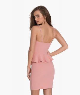 Peplum Thin Strap Dress 2